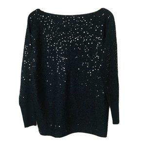 Alice + Olivia Merino Wool Sequin Pullover Sweater
